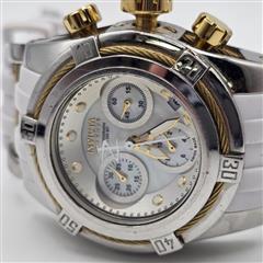 Invicta 15279 Reserve Bolt Lady 40mm MOP Dial Swiss Made Chronograph Watch 200M